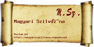 Magyari Szilvána névjegykártya